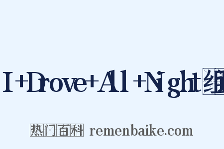 I+Drove+All+Night组词是什么意思的图片